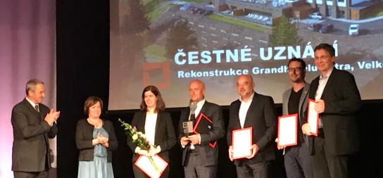 Grandhotel Tatra získal čestné uznání v soutěži Stavba roku 2017