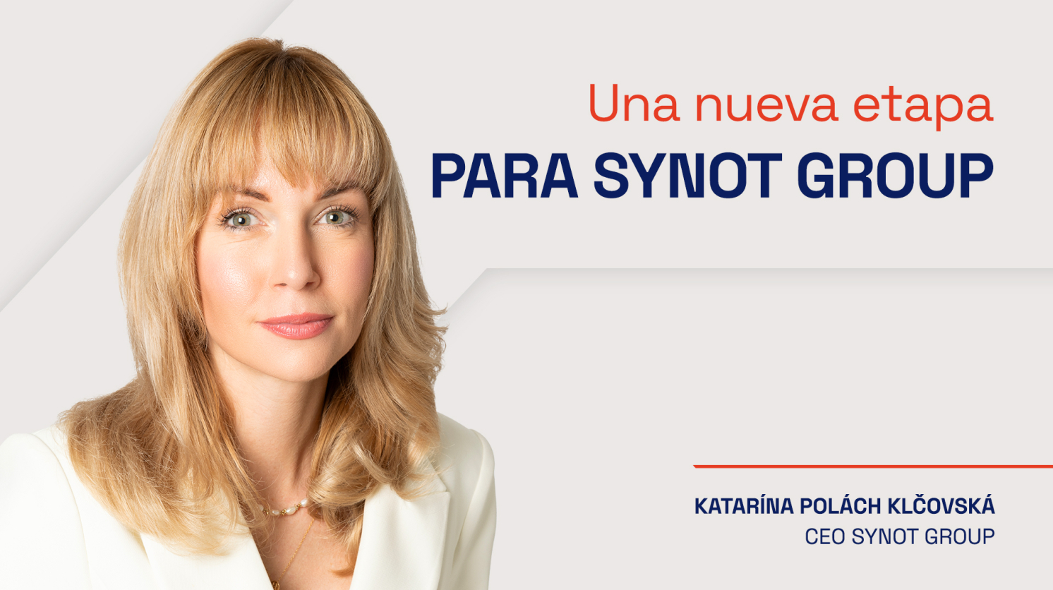 Katarína Polách Klčovská, nueva Directora Ejecutiva de SYNOT Group