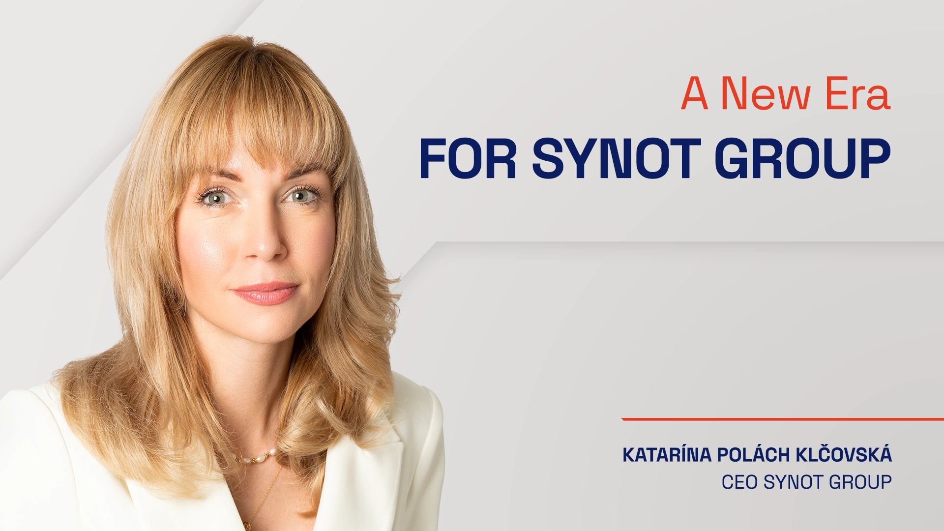 Katarína Polách Klčovská Appointed CEO of SYNOT Group