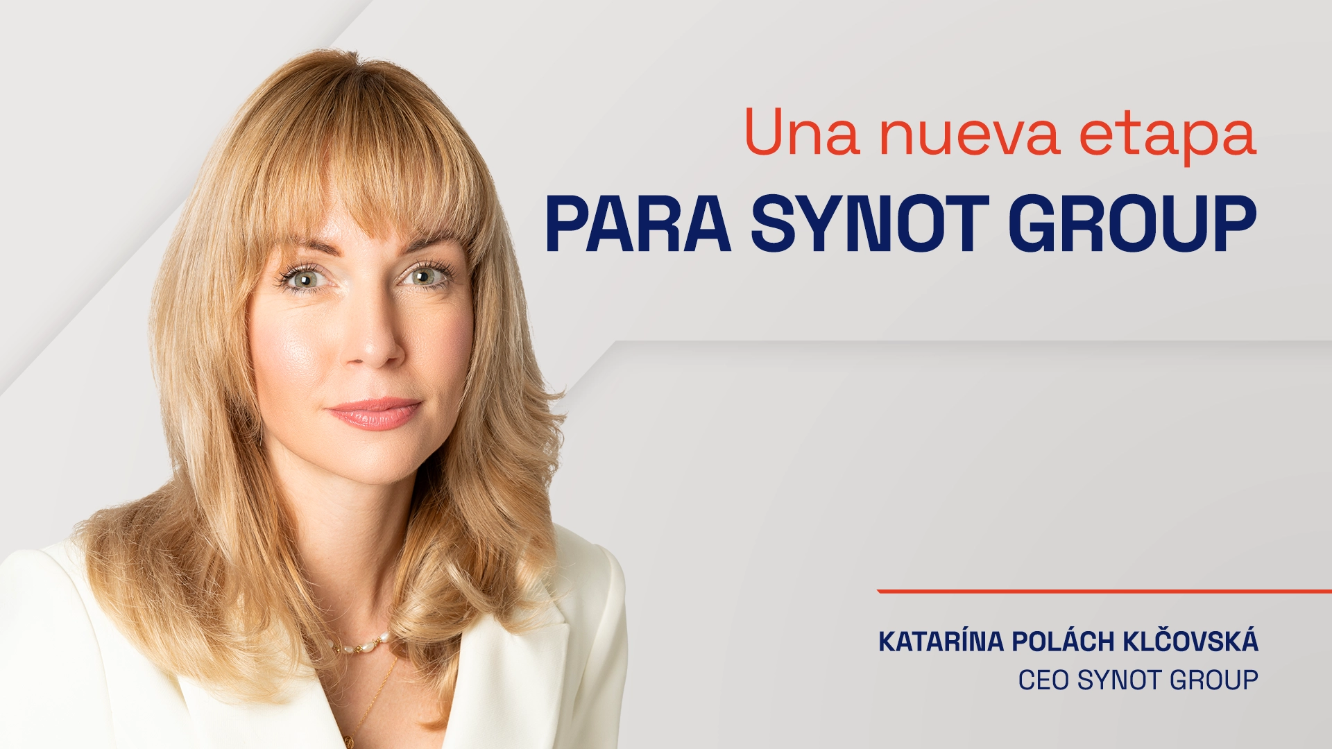 Katarína Polách Klčovská, nueva Directora Ejecutiva de SYNOT Group
